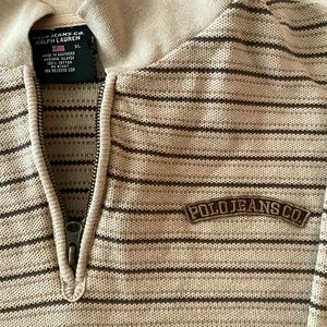 ralph lauren collared sweatshirt